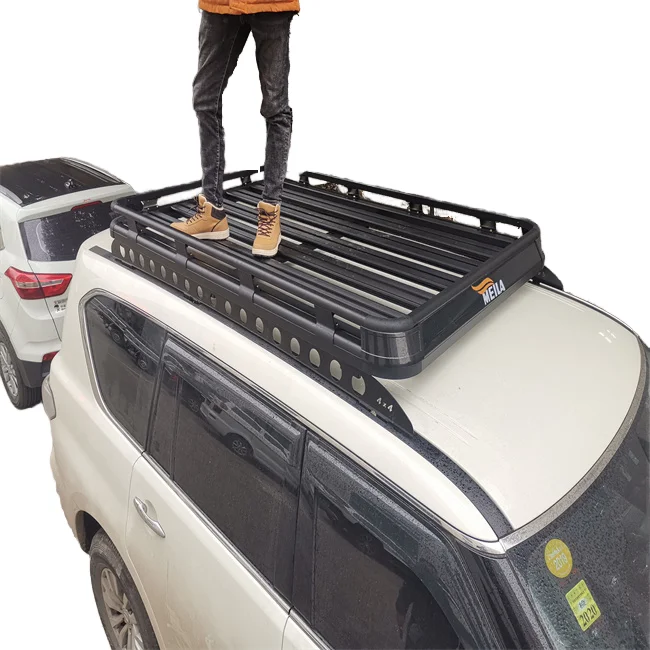 High Quality Aluminum Alloy Roof Basket Rack for Prado 150 Car Top Carrier System