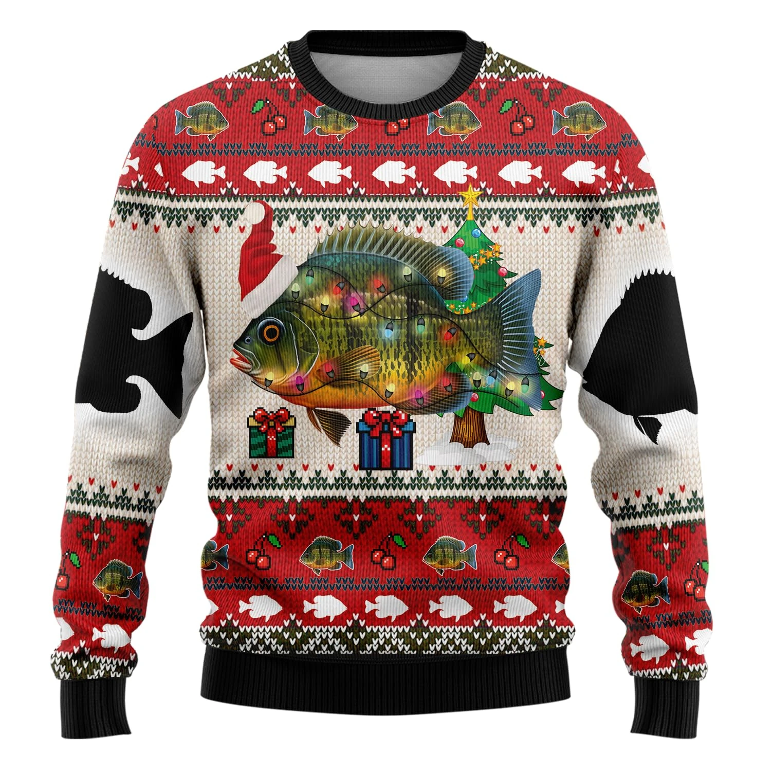 جديد عشاق الصيد البلوزات عيد الميلاد القبيحة للرجل الملابس صياد للجنسين عيد الميلاد البلوز مجموعة نادي الأسماك عيد الميلاد سترة الحفلات