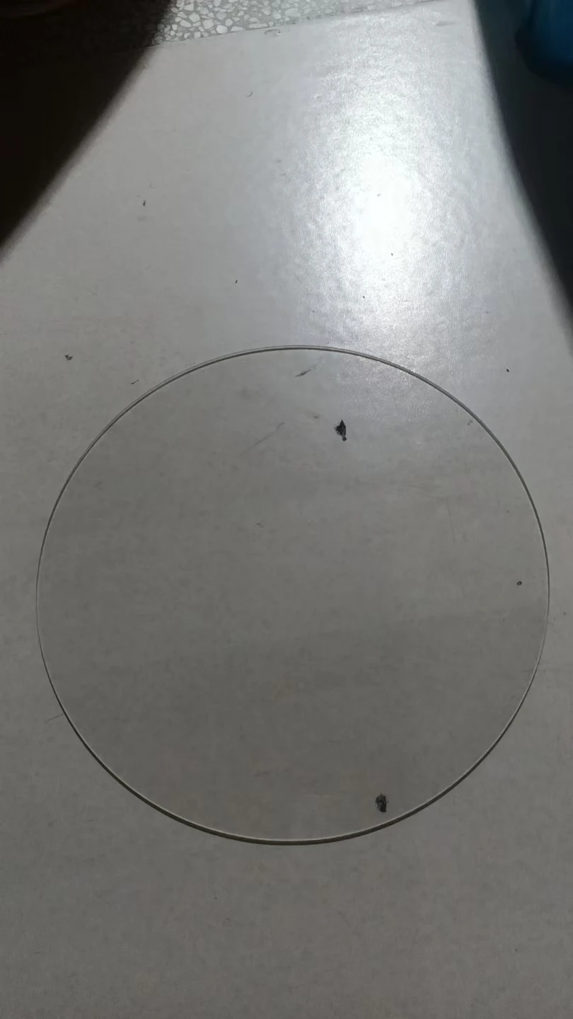 Borosilicate Glass Round 350mm*3mm Transparent Build Plate For TEVO Little Monster Delta 3D Printer Print Bed 3