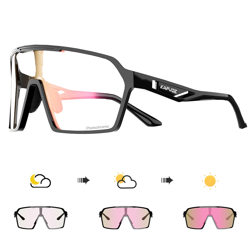 

Kapvoe Sports Cycling Glasses MTB UV400 Sunglasses Fishing Hiking Eyewear Men Women Outdoor Riding Windproof Protection Glasses