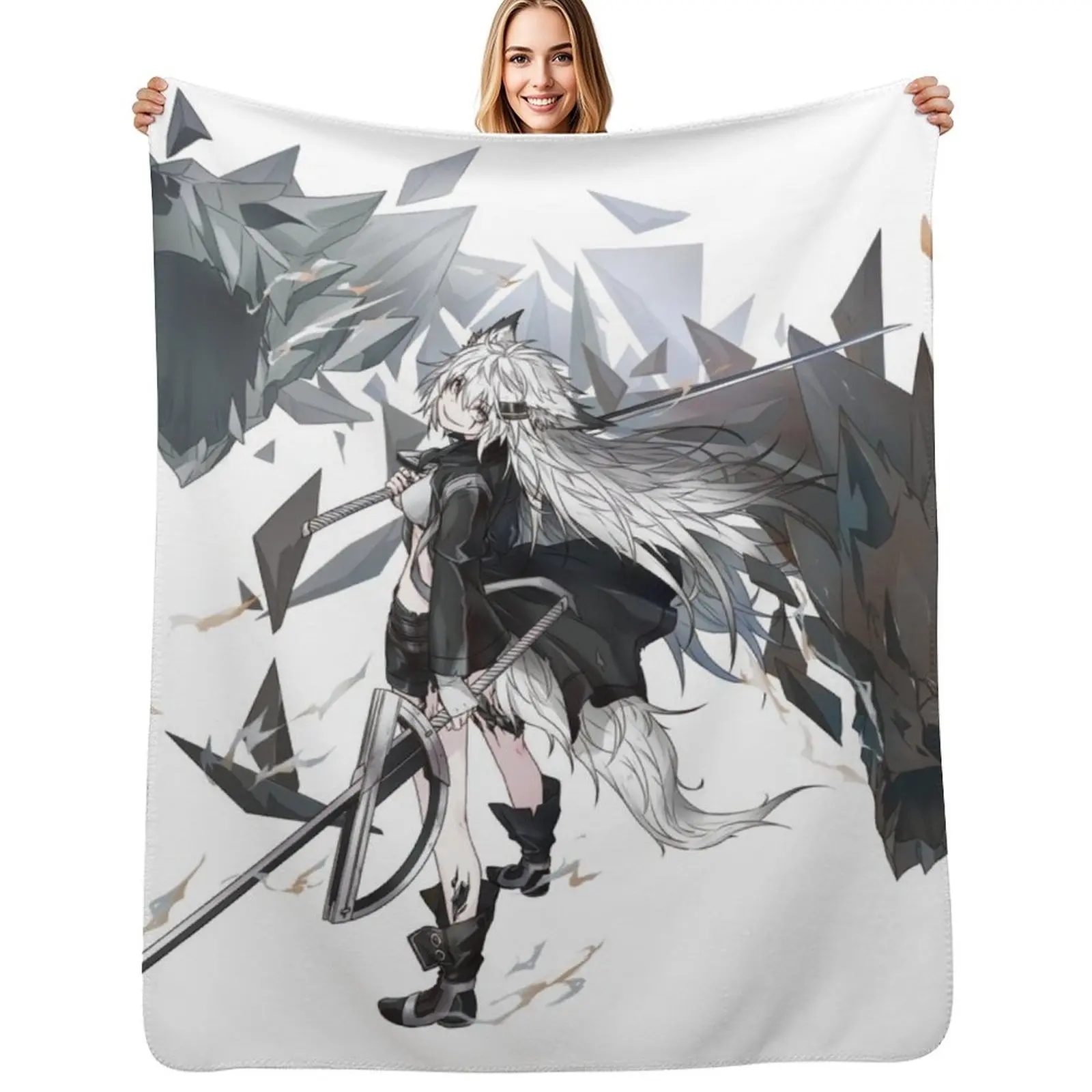 

Lappland arknights Throw Blanket Sofas Quilt Stuffeds Blanket