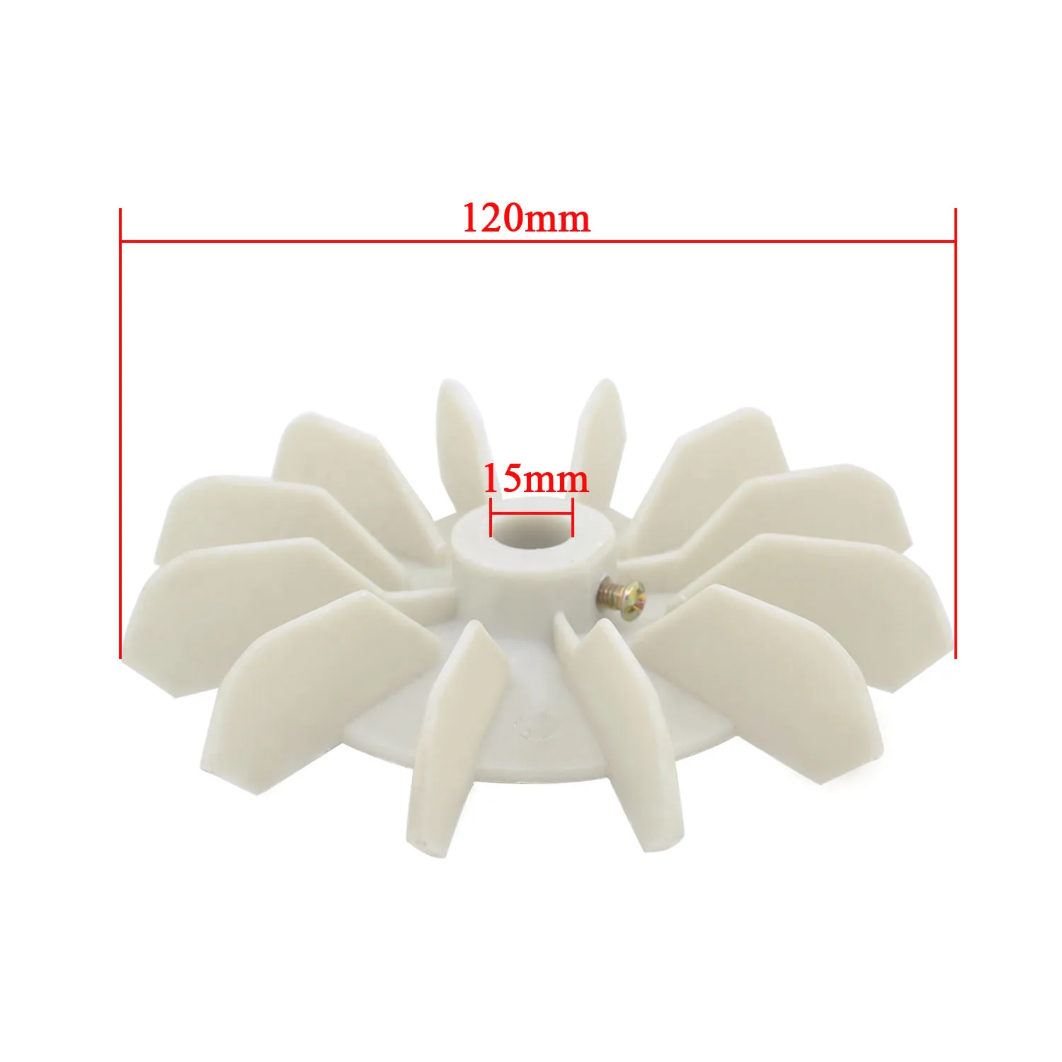 120mm Impeller Plastic Motor Fan Blade Impeller Pump motor cooling fan Wheel Motor Fan Vane