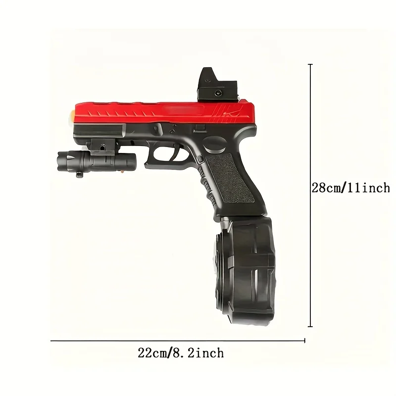 Perlenblaster, Waffenspielzeug mit großer Trommel, manueller und automatischer Burst-Dual-Modus mit verbundenen Effekten, leistungsstärker, für das Schießteam