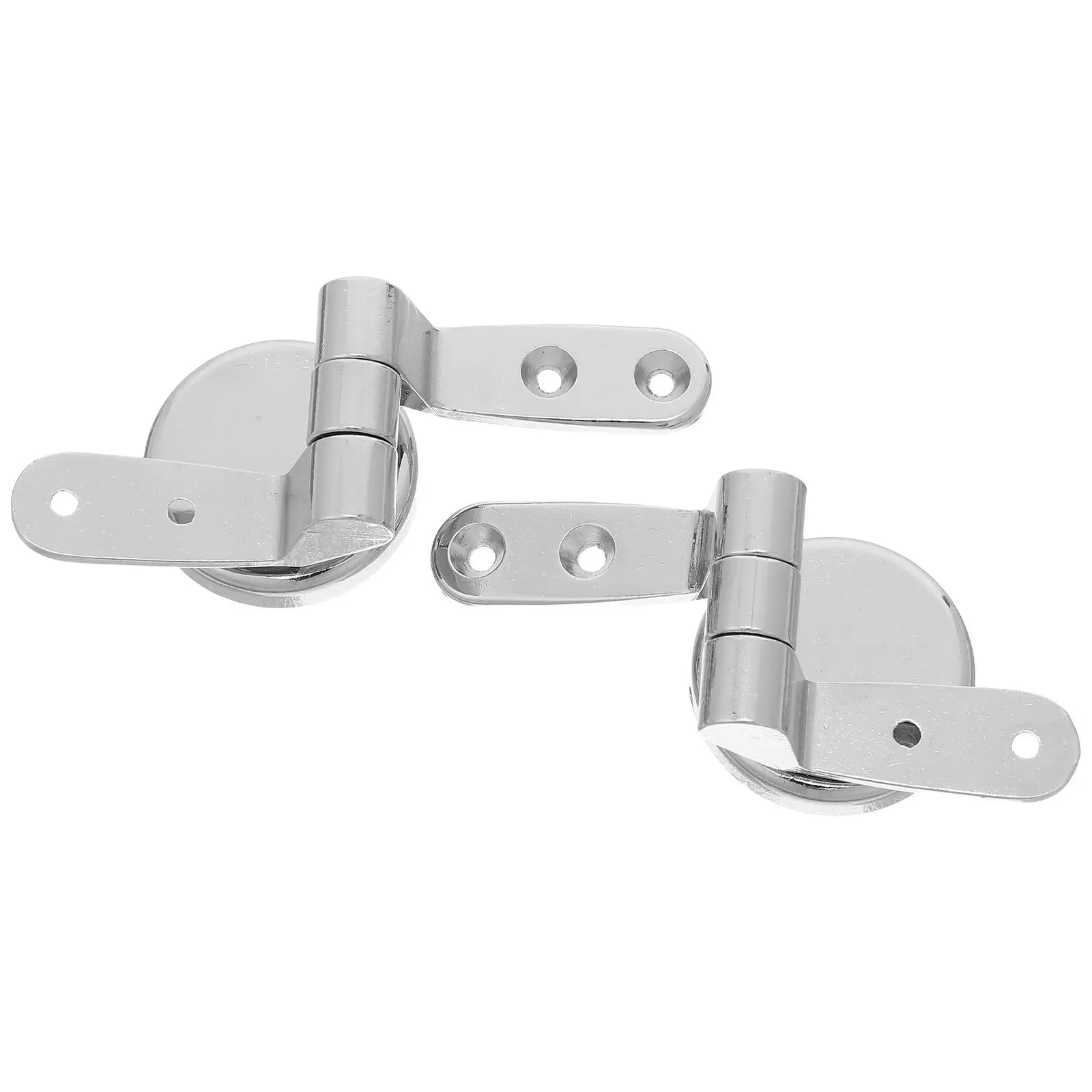 

1Set Premium Zinc Alloy Toilet Seat Hinge Set Heavy Duty Rust Proof Strong Load Bearing Easy Install for Wooden Metal Plastic