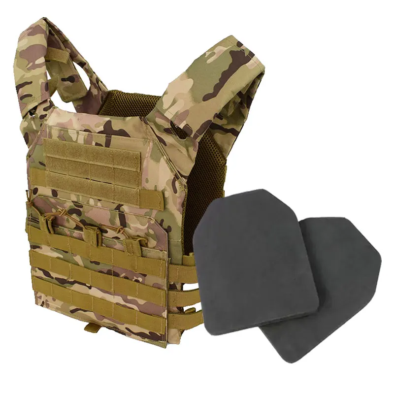Nylon Tactisch Vest Body Armor Jachtdrager Airsoft Accessoires Combat MOLLE Camo Militair Legervest CS Game Jungle Apparatuur