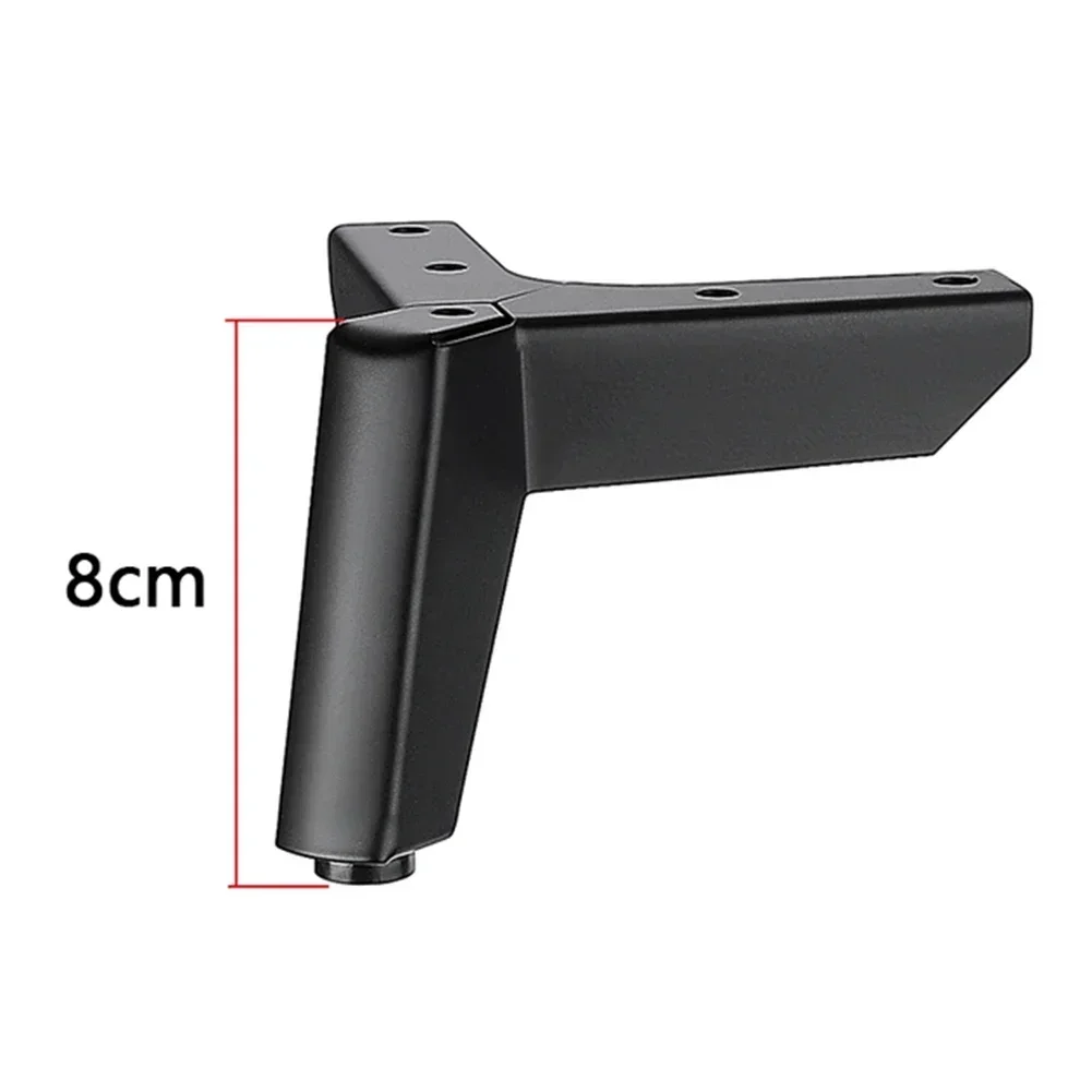 4pcs Metal Furniture Legs 8CM/10CM/12CM/15CM For Sofa Bed Cabinet Coffee Table Feet Chair Desk Foot Hardware Furniture Legs