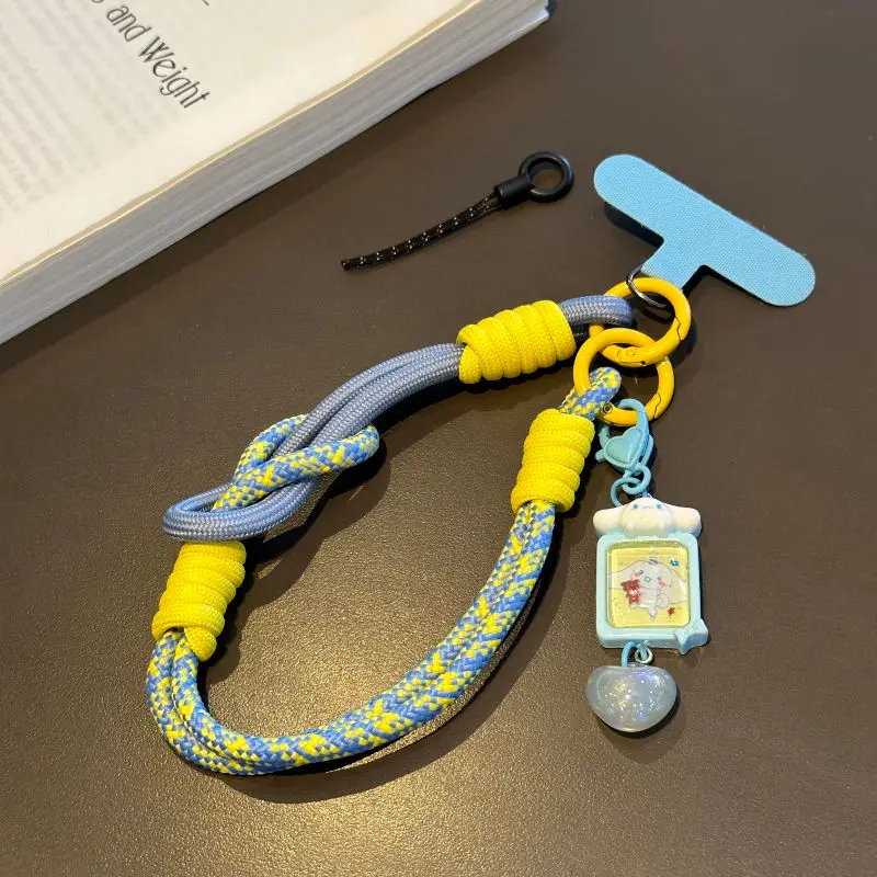 สายคล้องโทรศัพท์ลายการ์ตูนซานริโอ้ เฮลโล คิตตี้ คุโรมิ มายเมโลดี้ น่ารัก สไตล์คาวาอี้ สำหรับสาวๆ พร้อมพวงกุญแจกันหล่น