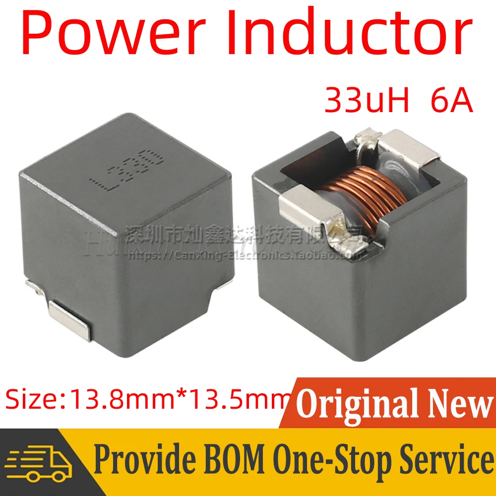 

2pcs SINC1313-330M L330 SMD SMT Shield Power Inductor Inductance 33uH 6A High Current Moulding Filter