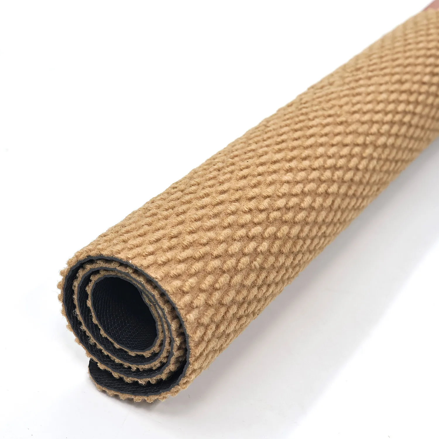 Solid color silk ring door mat with non-slip base for house entrances, ideal for outdoor doors or corridors. Household dust remo