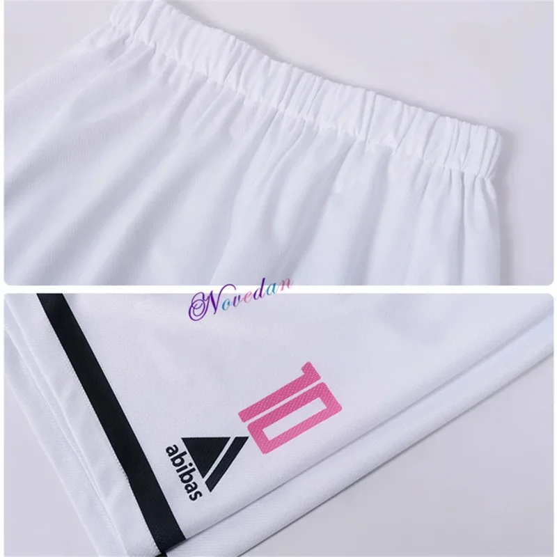 U20 اليابان الأزرق قفل أنيمي تأثيري حلي شعر مستعار باشيرا SAE Shidou Iku كرة القدم كرة القدم الأبيض جيرسي تي شيرت السراويل فريق موحد E