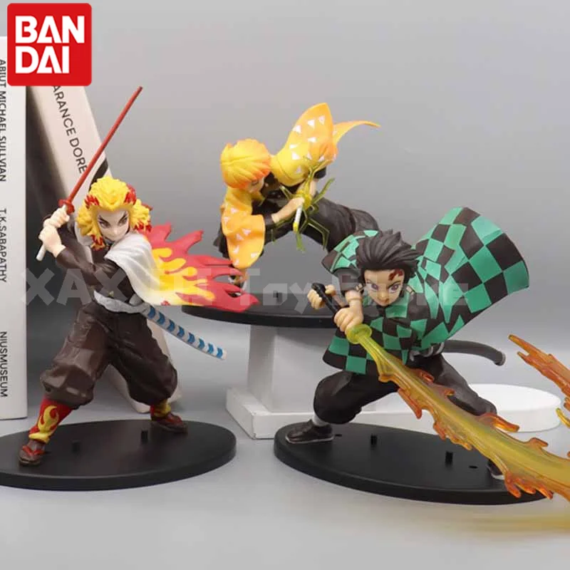 Anime Demon Slayer Agatsuma Zenitsu Rengoku Kyoujurou Kamado Tanjirou Vulcan Charcoal Governs Lang's Animation Ornaments Model