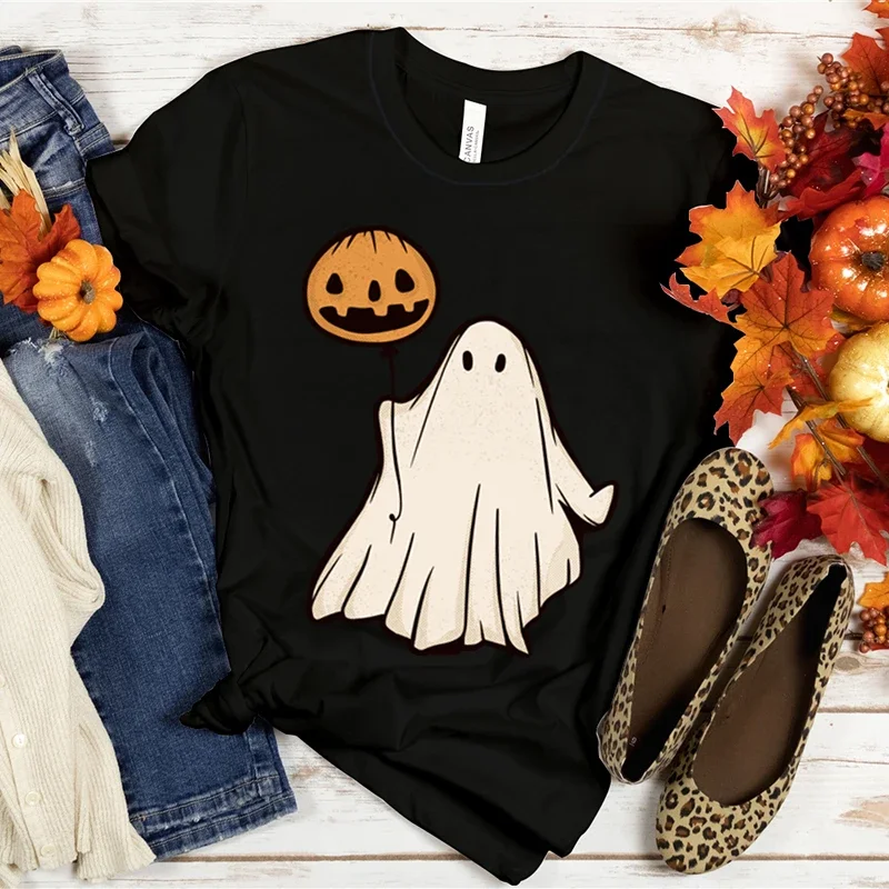 

Spooky Pumpkin Rinted T-shirt Fashion Casual Streetwear Halloween women T Shirt Streetwear Hipster Harajuku Soft Women Shirts