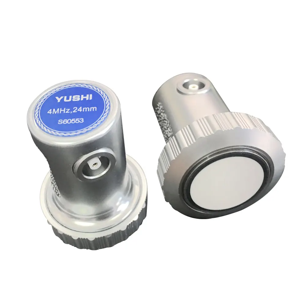 NDT UT Accessories  Ultrasonic Transducer 0 Degree Element Diameter 24mm Single Crystal Probe 4MHhz /2Mhz
