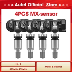 Autel MX 센서 433 315MHZ TPMS 센서, 타이어 수리 도구 스캐너, MaxiTPMS 패드, 타이어 압력 모니터 테스터 프로그래밍 MX 센서