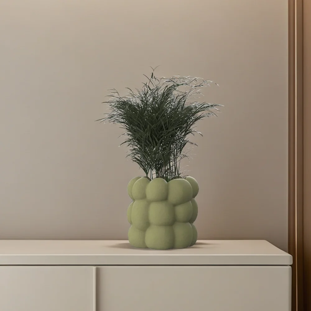 Creative Geometric Silicone Mold for DIY Cement Flower Pots, Irregular Ball Planter Mold for Succulents, Home Garden Decor