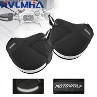 Windproof Motorcycle Handlebar Muffs Thick Warm Grip Handle Bar Muff Winter Warmer Thermal Cover Gloves For Motorbike Scooter