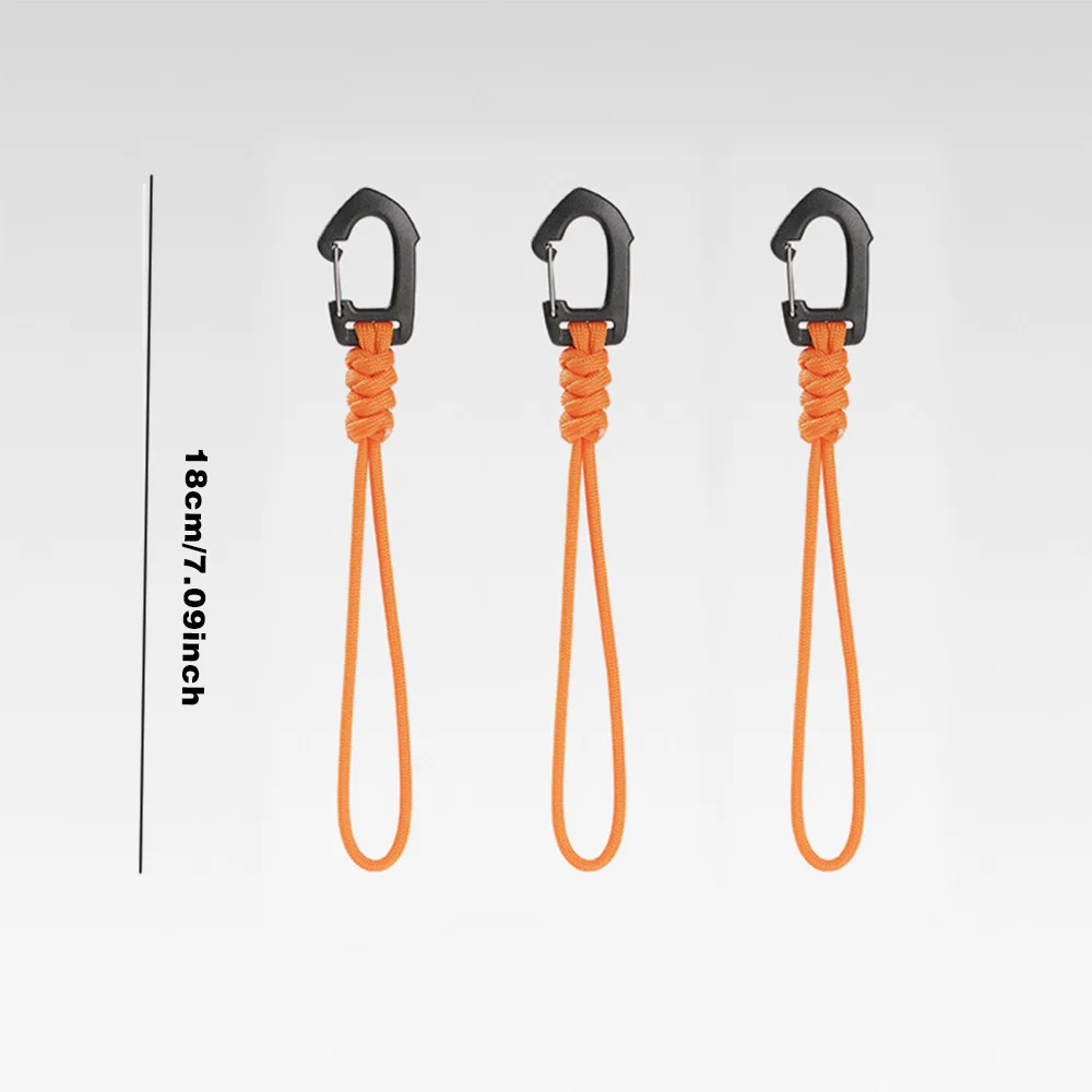 3 stücke Outdoor Schlüssel Hängen Seil Anti Verloren Handgelenk Haken Outdoor Camping Multifunktionale Hängen Schnalle Schnell Hängen Haken Schlüssel Kette