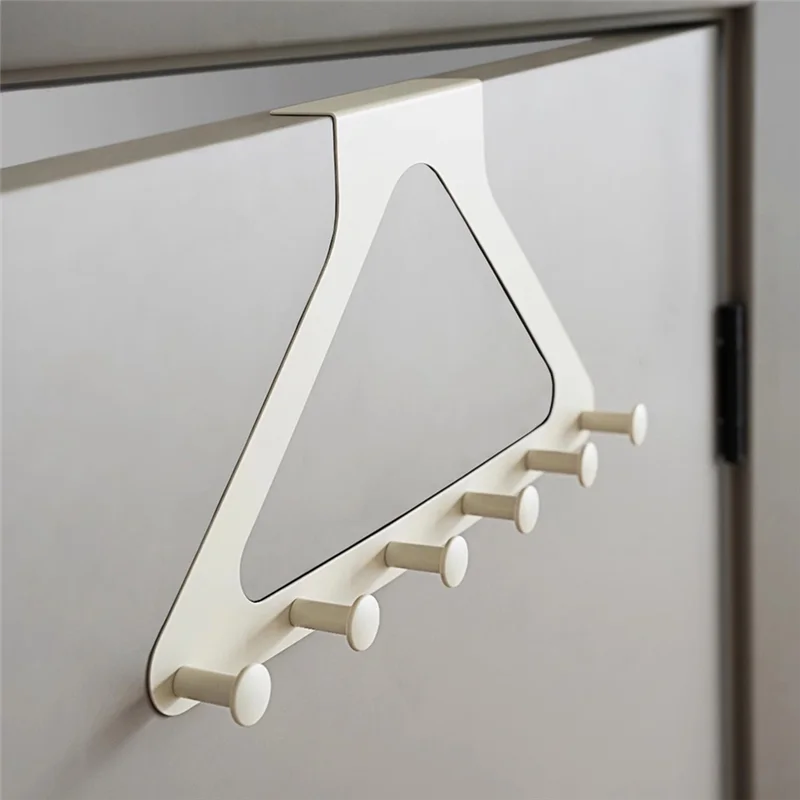 

ABVA-Triangular Door Hook Wall Mounted, Punchfree, Traceless Hanger For Coats, Hats, Bags, And More