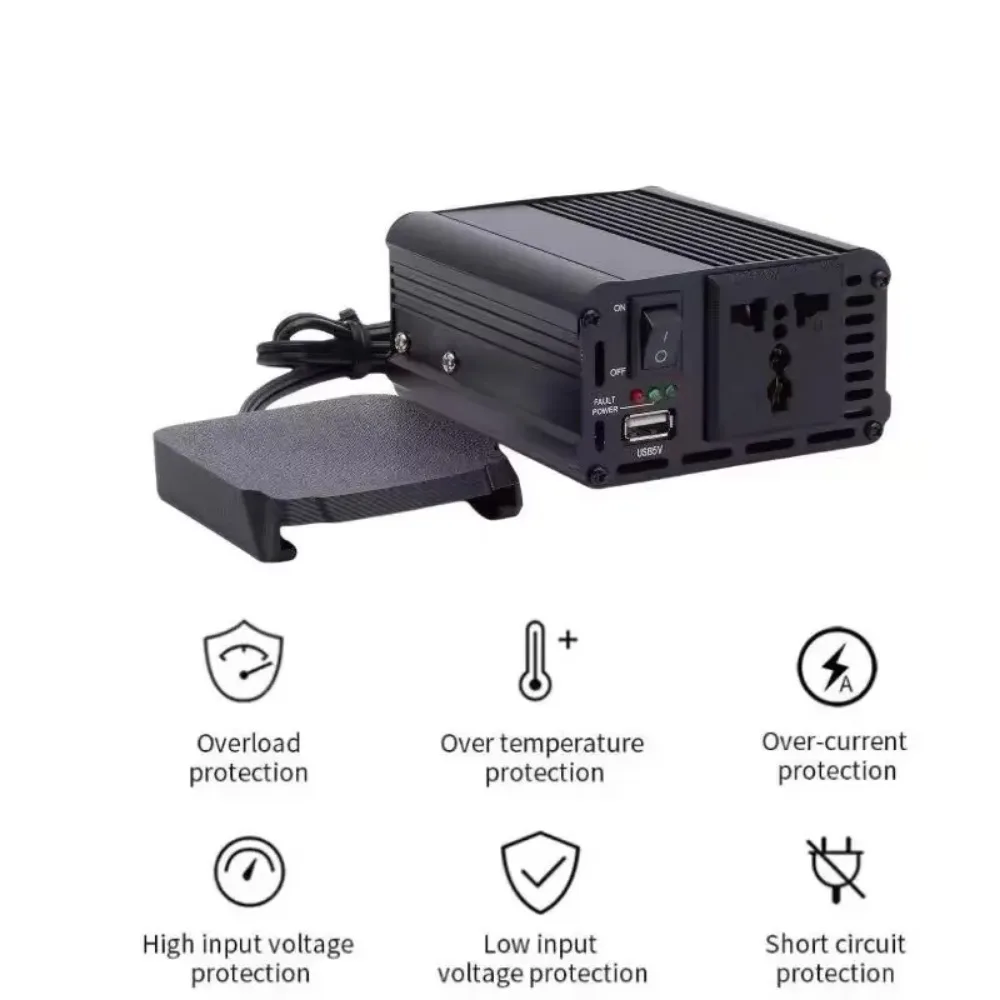 Convertitore da CC a CA per batteria BOSCH da 18 V a 220 V Dispositivo portatile di alimentazione senza spazzole per esterni (Inverter per utensili)