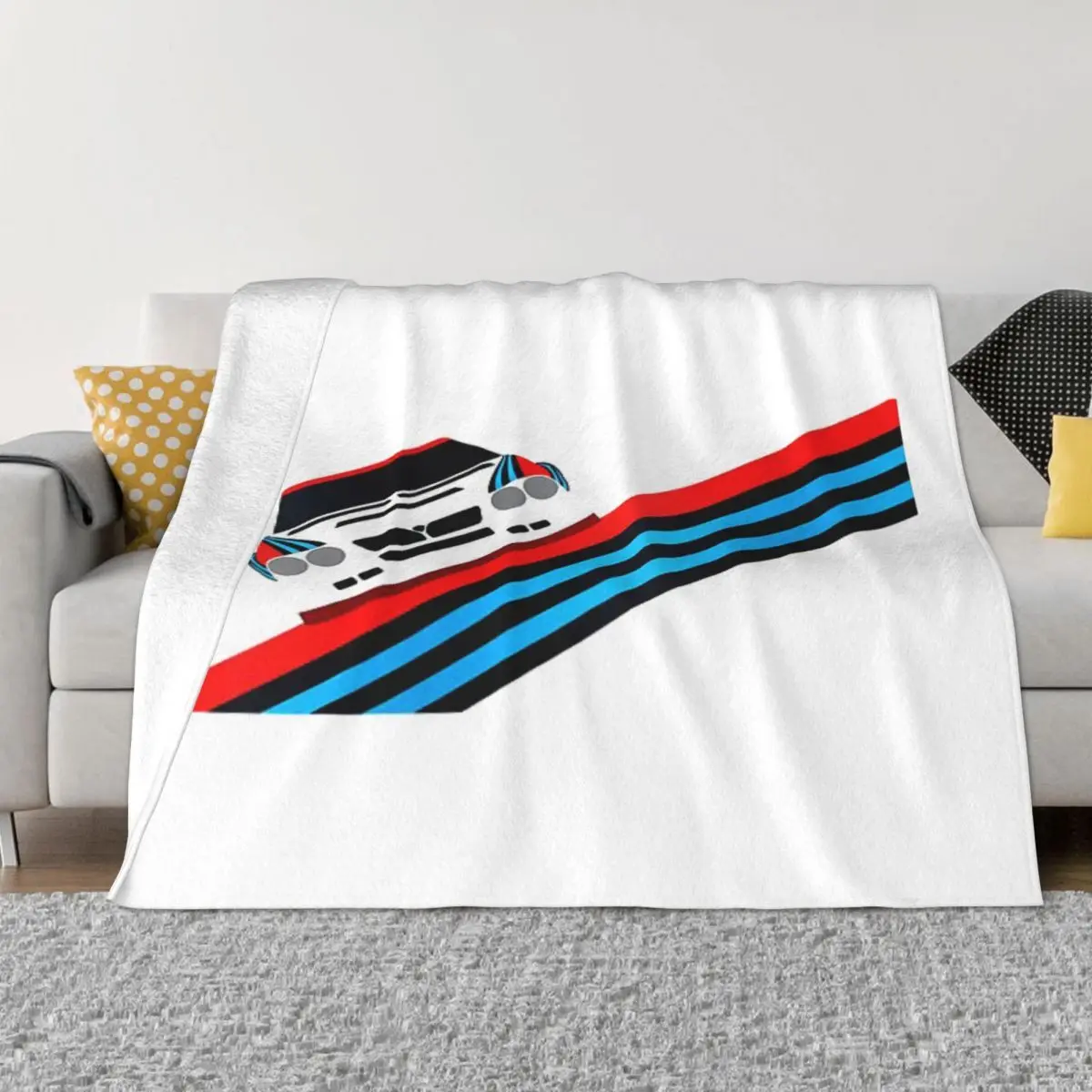 Lancia Wrc-Couverture en peluche pour l'hiver, couverture chaude, 1355