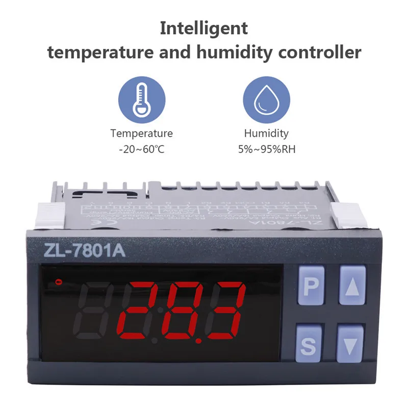 

ZL-7801A intelligent temperature and humidity controller automatic incubator incubator controller hot and cold controller