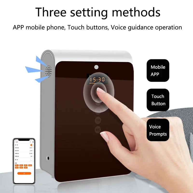 Difusor de Aroma inteligente, difusor de aceite esencial puro, Control de teléfono móvil para el hogar, centro comercial, dispositivo de fragancia