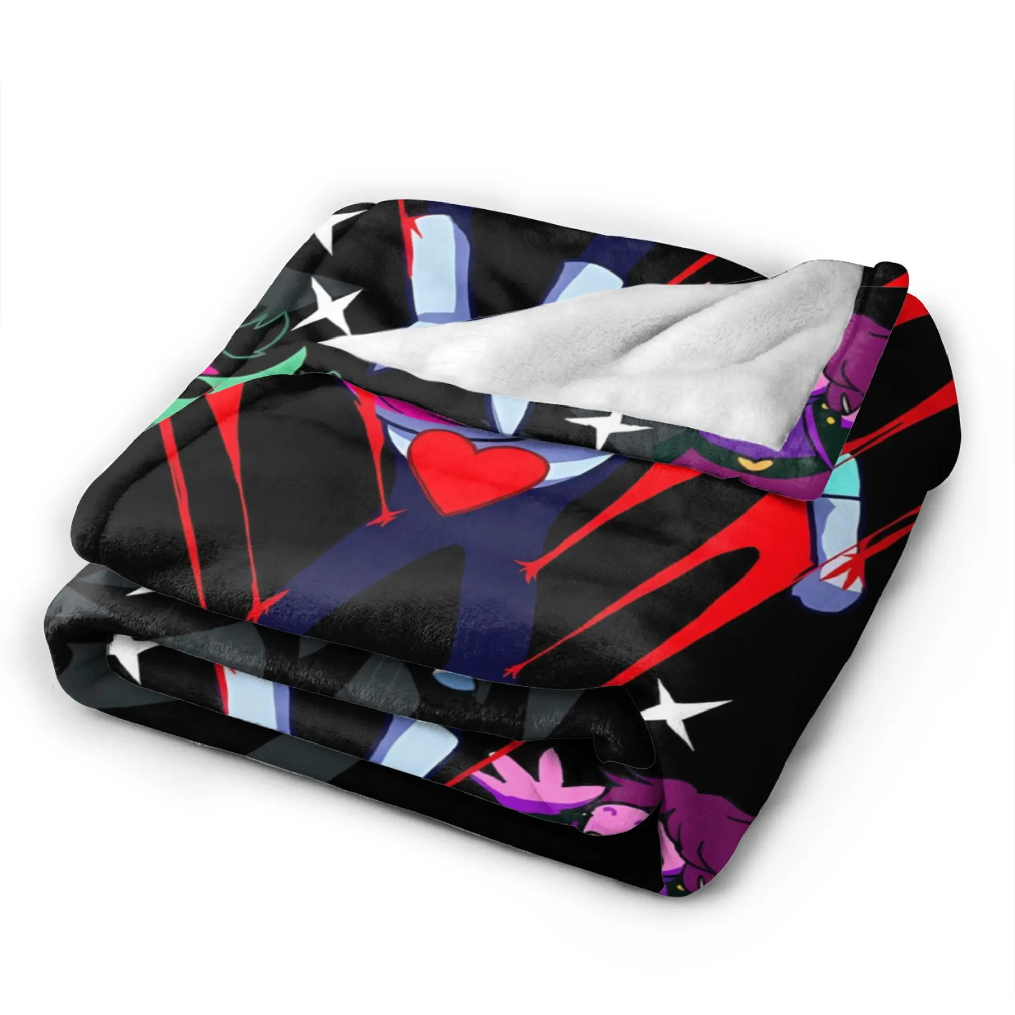 Deltarune Game Flannel Blankets Winter  Warm Soft Throw Blanket for Children Home Decor Funny Bedspread Sofa Bed Cover