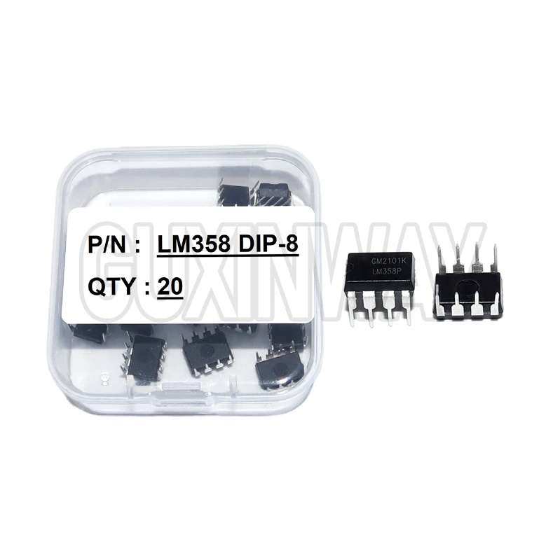 20/50 قطعة LM358P مضخم التشغيل DIP8 LM358 IC رقاقة عدة مجموعة الدوائر المتكاملة