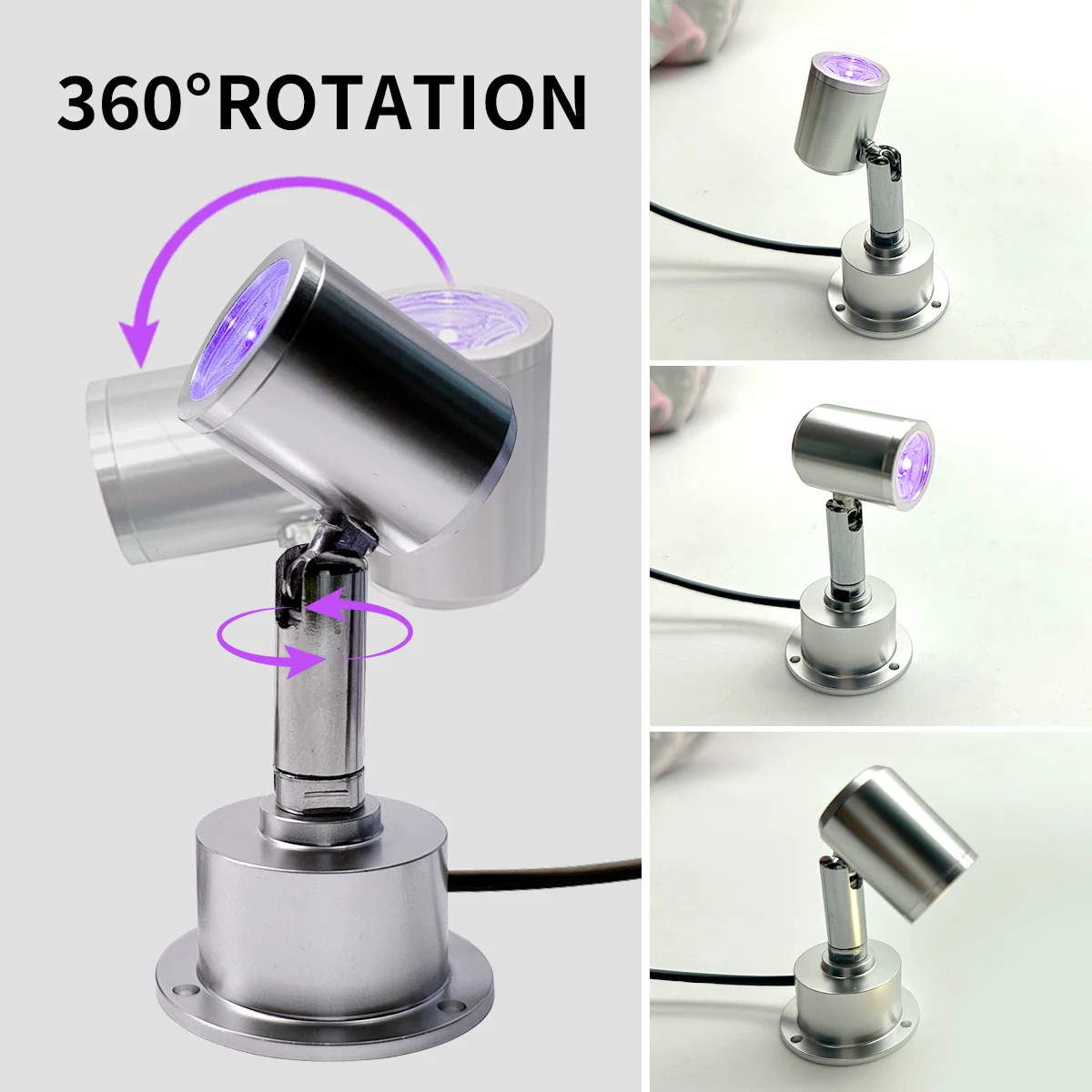 ไฟสปอตไลท์ LED สีดำ, โคมไฟตั้งโต๊ะแบบเรืองแสง, ไฟตู้, ไฟตู้เครื่องประดับ, ไฟทำเล็บ