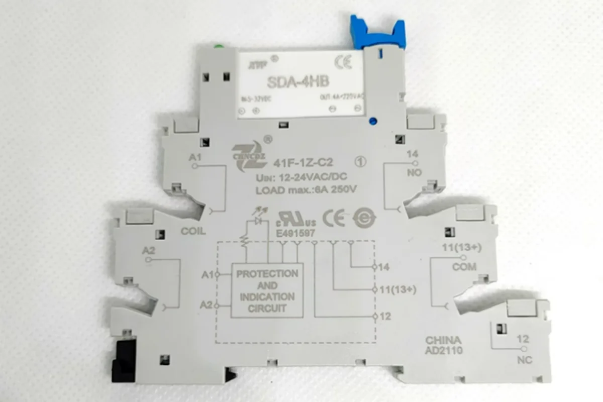 

5pcs Micro-welded ultra-thin AC solid state relay SDA-4HB can be equipped with rail-type mounting socket