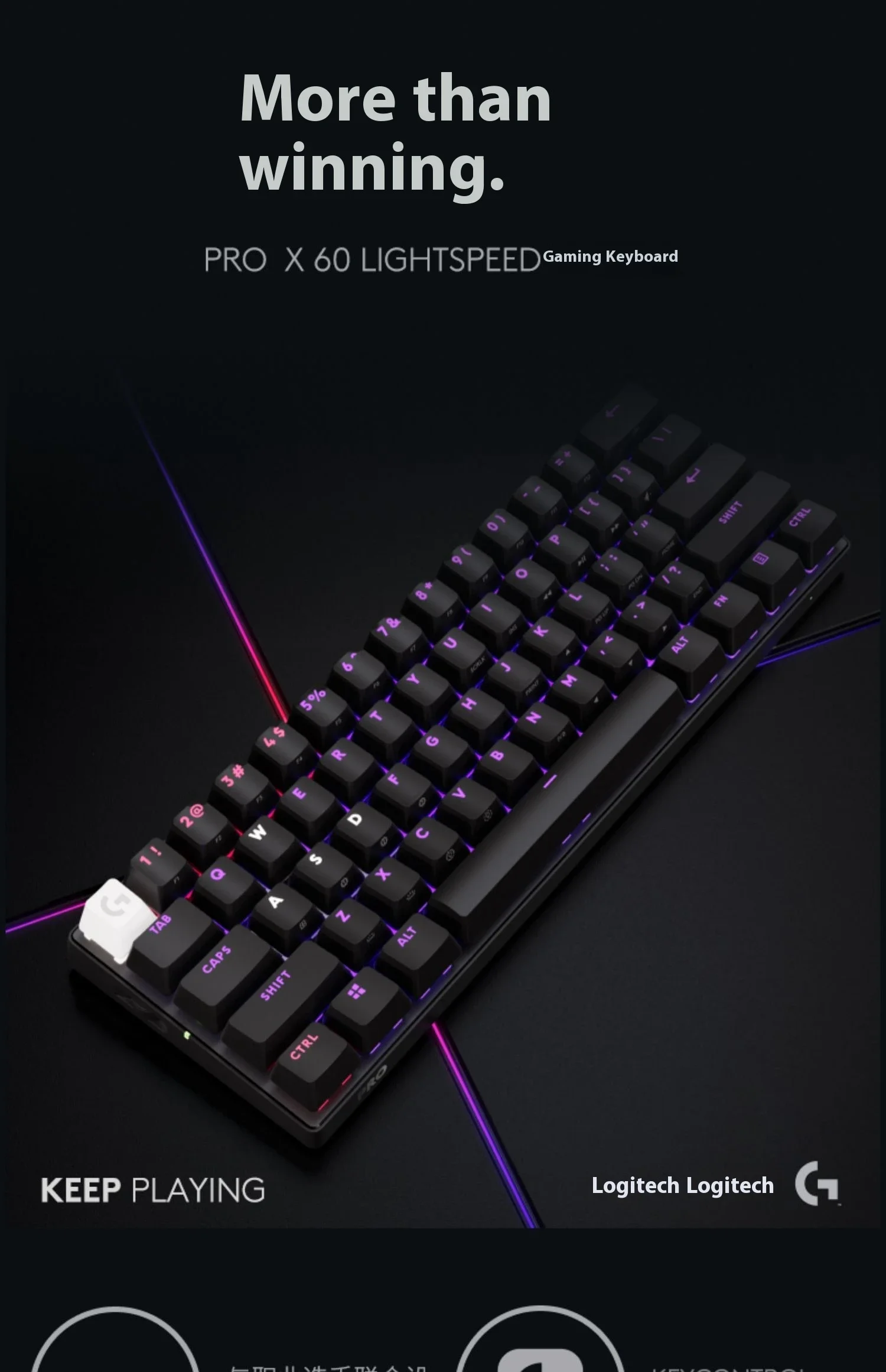 未開封　PRO X 60 LIGHTSPEEDワイヤレスゲーミングキーボード PRO X 60 - ワイヤレスゲーミングキーボード｜ロジクールG