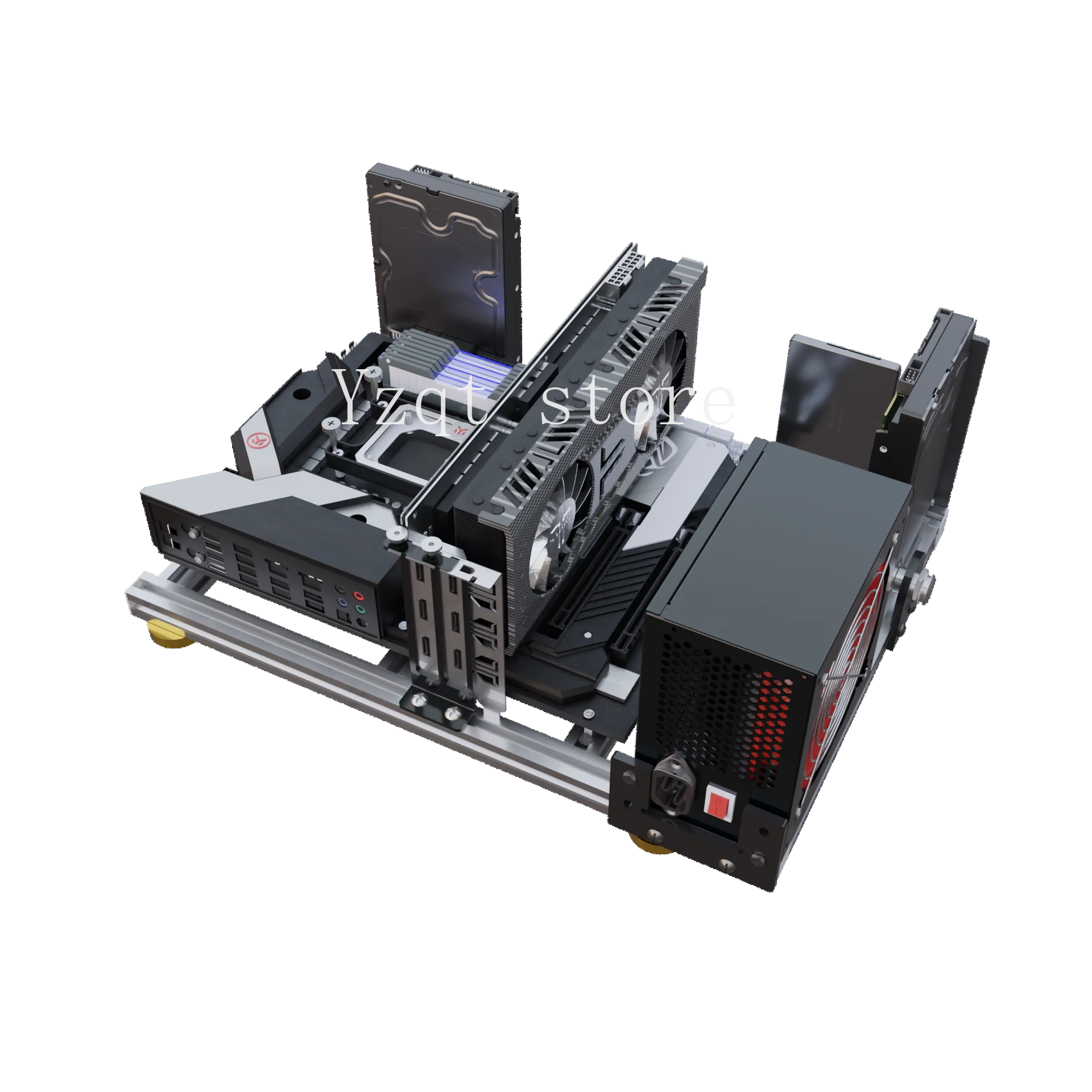 Корпус компьютера из алюминиев – обзор и цена Mini Itx Case Water Cooling Support