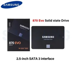 Samsung 2.5'' SATAIII SSD 870 Evo 2TB 1TB 500GB 250GB Internal Solid State Drive Storage Disk For Laptop Desktop