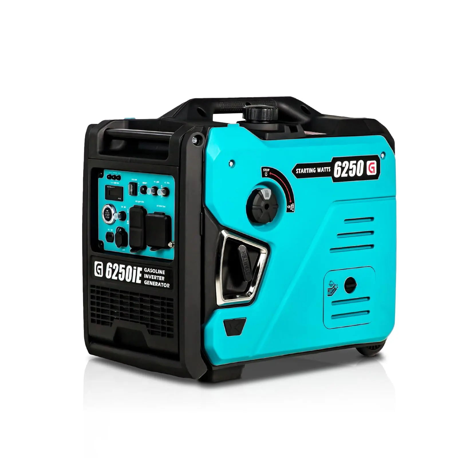 Gas Powered Portable Inverter Generator, Ultra-Quiet, Long-Running Inverter Generator Featuring Usb Outlet and Parallel Capabili