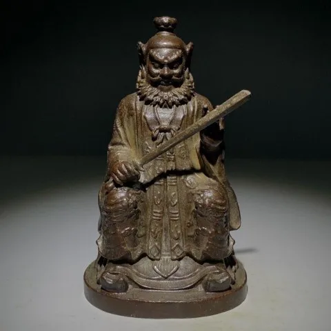 

Unearthed old objects like Zhang Tianshi, old copper, old patina, Tianshi, Zhong Kui Buddha statue, Baozhen secondhand collectio