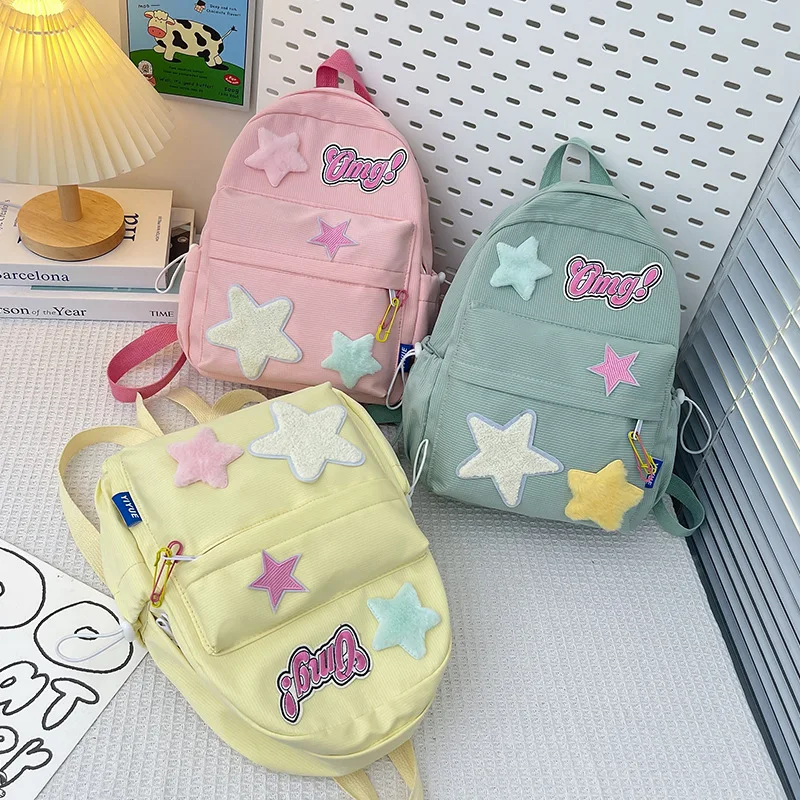 

Backpack for Kids Student Waterproof School Bag Teenager Girl Multiple Pockets Bookbag Travel Bagpack