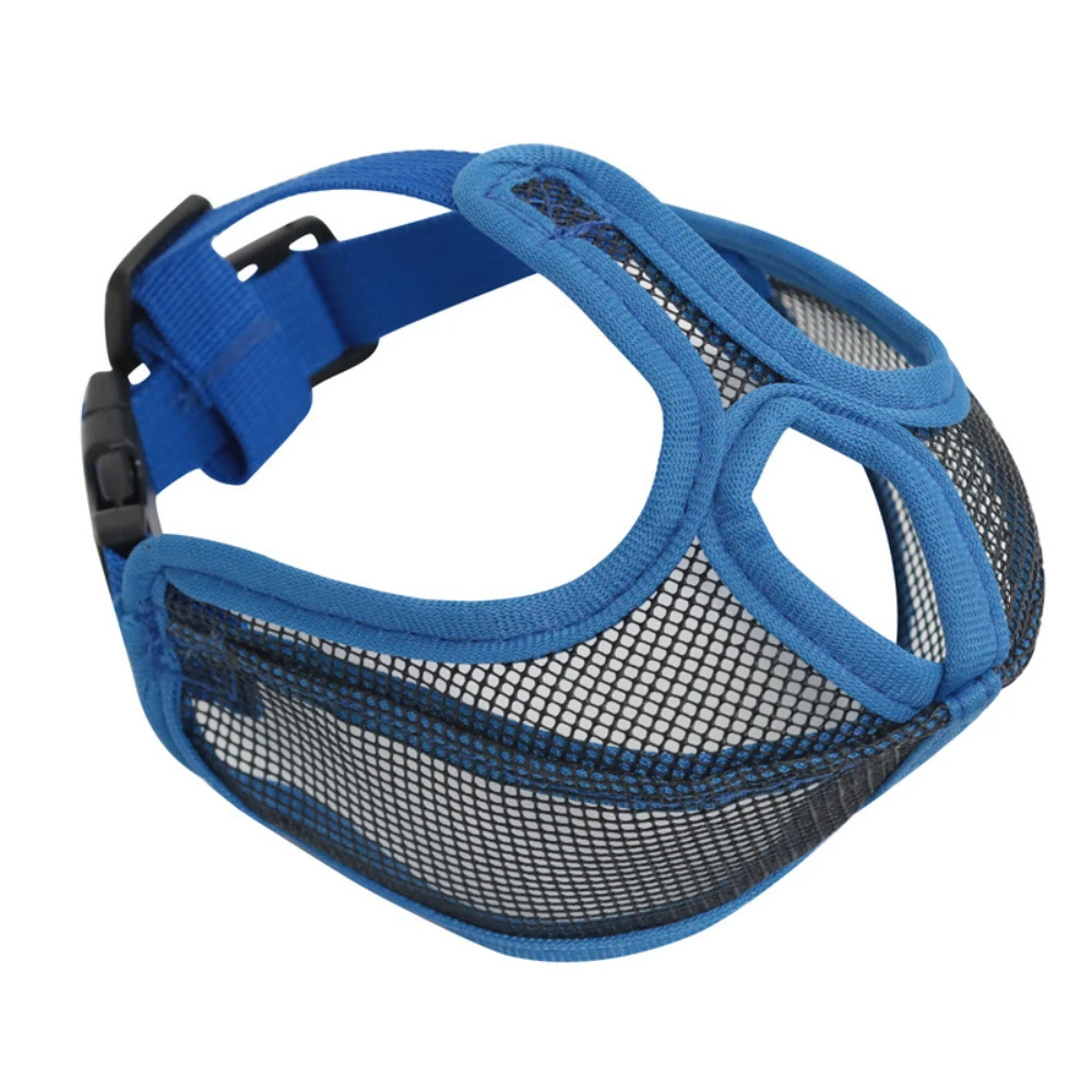 Atmungsaktive Mesh-Hundemaulschnalle, professionelles Nylongewebe, kurze Mundmaske mit französischer Bulldogge, Anti-Stopp-Bellen für DogMouth-Maske – Detail 6