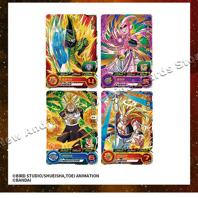 Bandai Original Dragon Ball Cards Superhero Arcade Card EX Supplementary Booster Card Pack Goku Vegeta Anime Collection Card