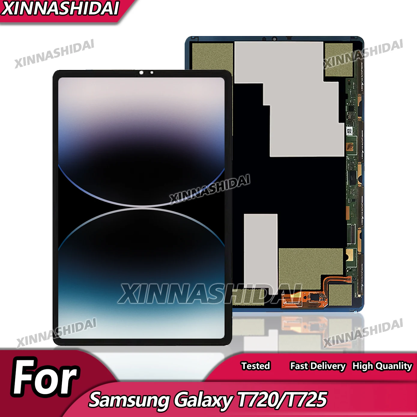 

Новый ЖК-дисплей для Samsung Galaxy T720/T725, дигитайзер сенсорного экрана в сборе для Samsung Tab T720/T725, запасные части для ЖК-дисплея