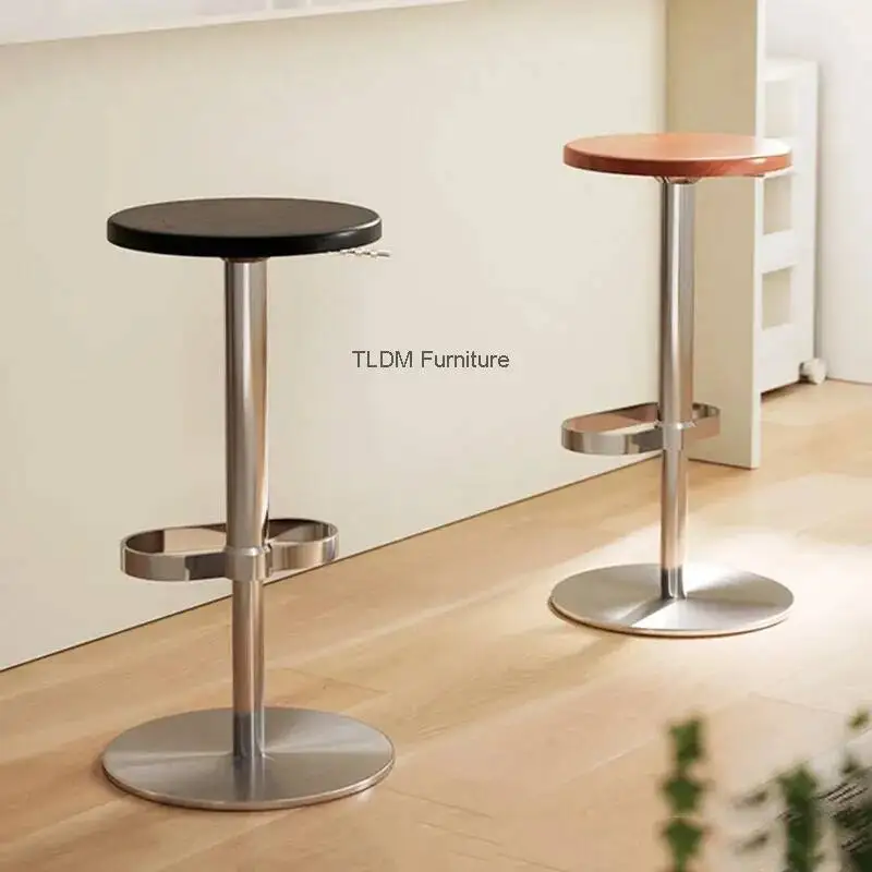 

Counter Kitchen Bar Stools Luxury High Living Room Designer Restaurant Long Metal Bar Chairs Modern Sillas Trendy Furniture