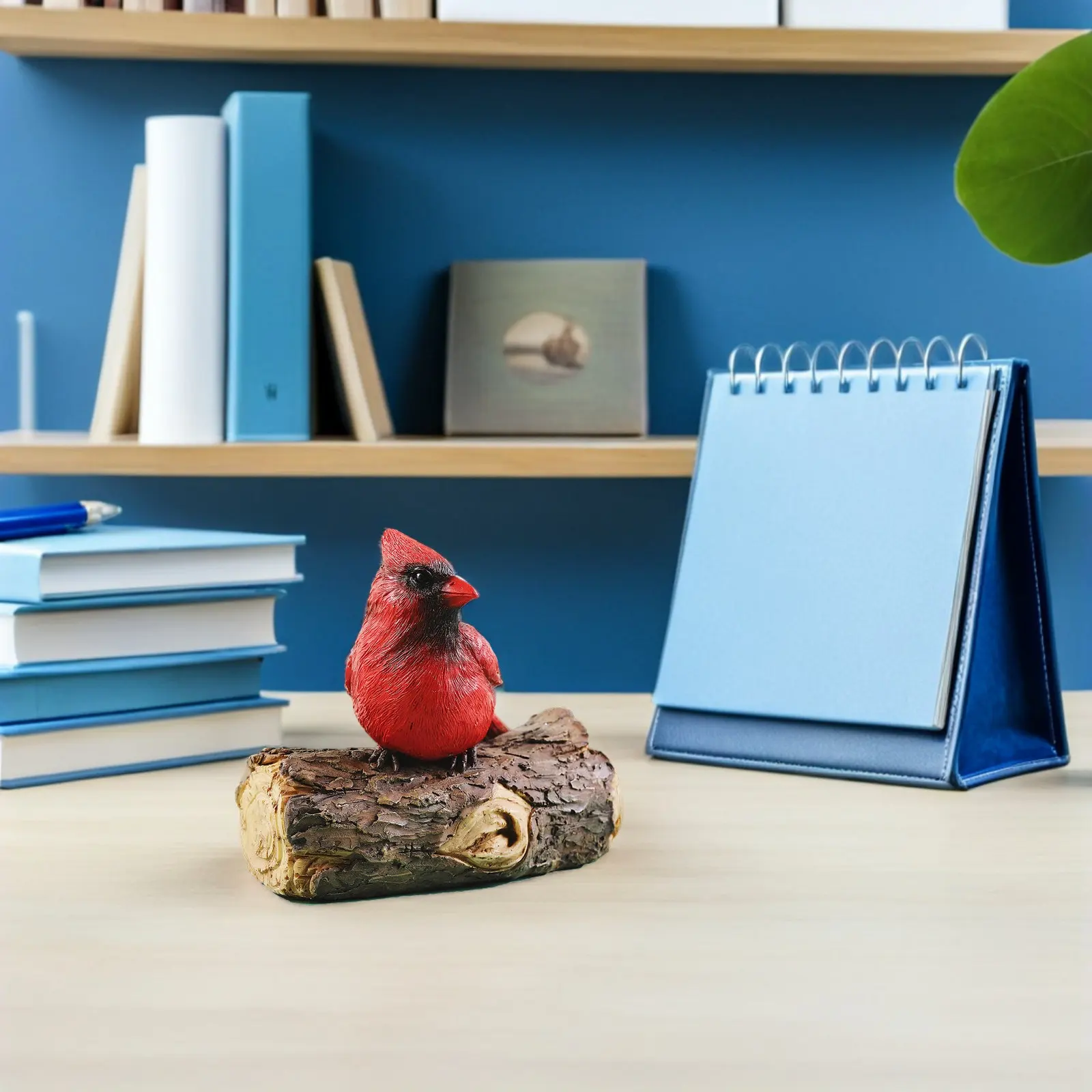 

1 шт. Декоративная фигурка красной птицы из смолы, очаровательное украшение для сада, деревьев, цветов, забора, дорожки, миниатюрный сказочный сад, декор для дома