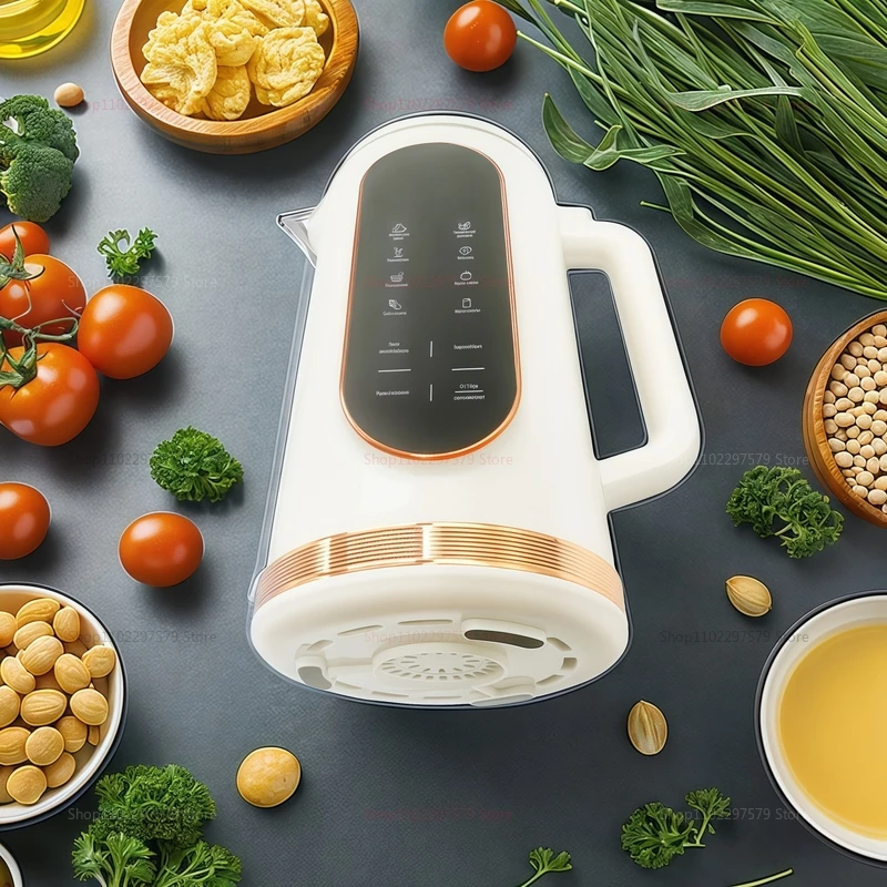 1500 مللي صانع حليب الصويا خلاط عصارة كهربائي لآلة كسر الجدار محلية الصنع فول الصويا مع شفرة 10 أوراق مثالية للإفطار