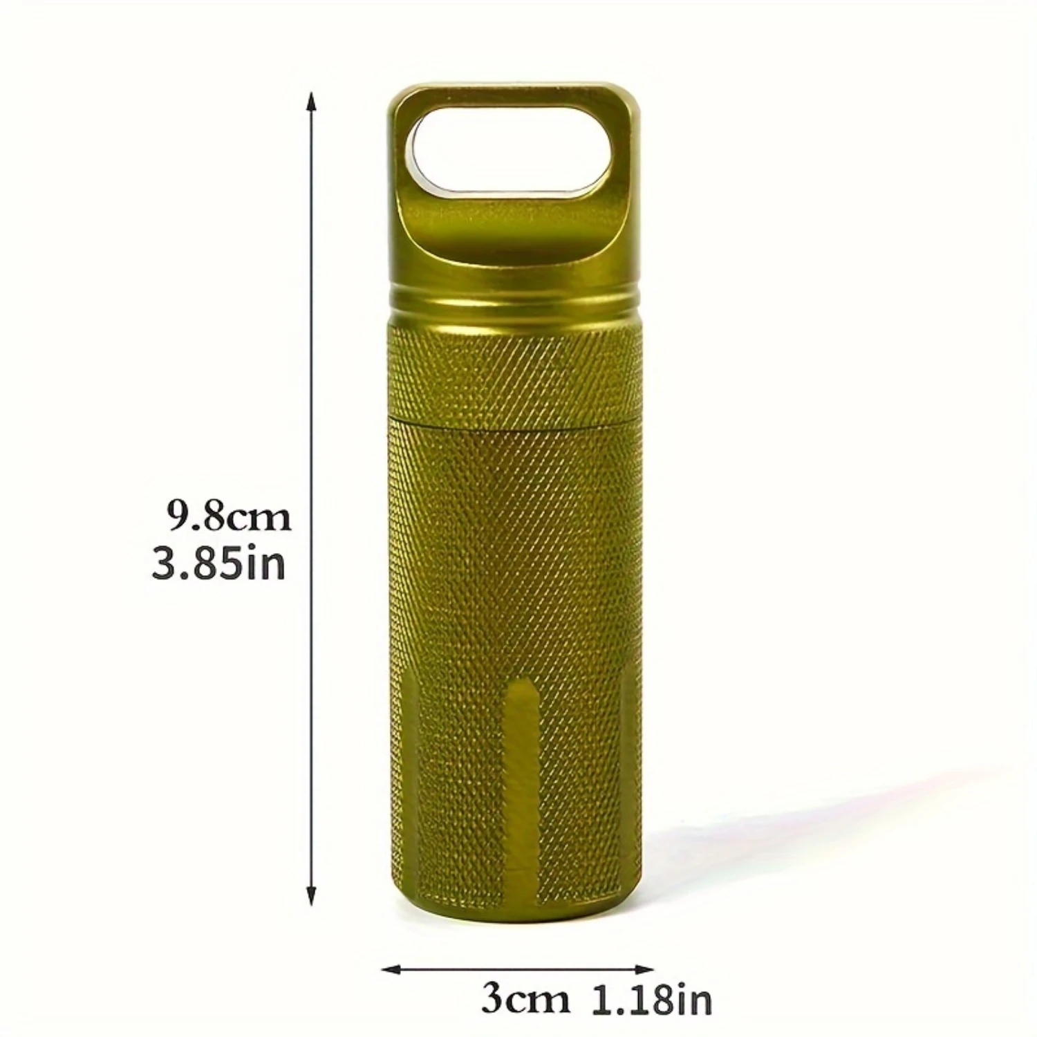 3PCS Aluminum Alloy Airtight Pill Container Bottle Waterproof Medicine Case