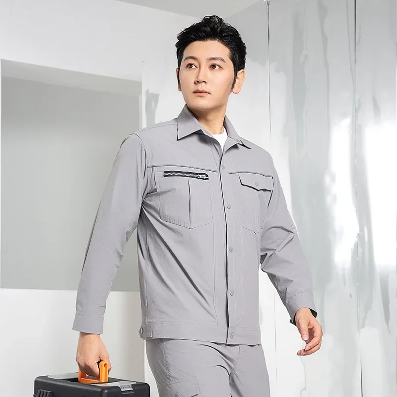 

New Pattern Work Overall Uniform Men Women Working Coveralls Welding Suit Car Repair Workshop Mechanic Plus Size Clothes