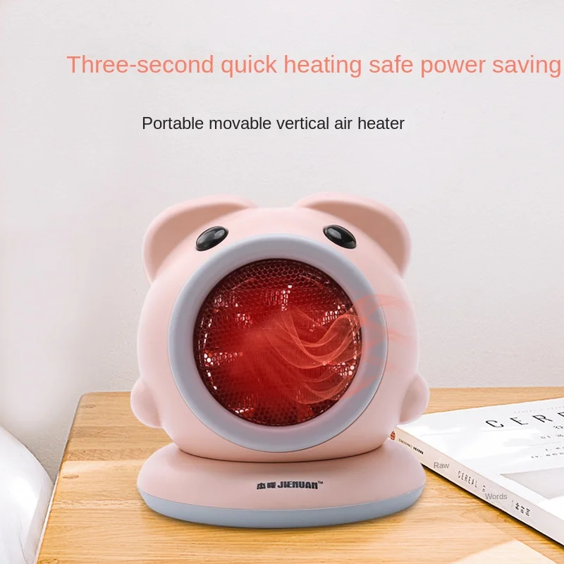 

Novelty home mini desktop fan heater can shake head electric heaters portable heating space hand warmer aquecedor calentadores