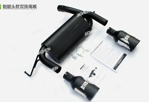 Стальной глушитель JC, выхлопная труба автомобиля для Jeep Wrangler JK 2007-2017 LANTSUN J093