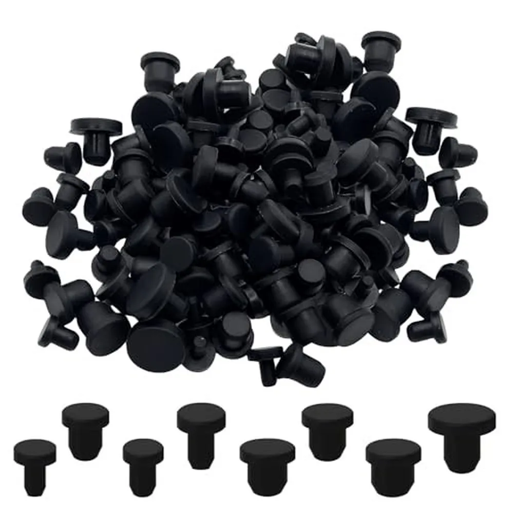 80pcs Rubber Stoppers 8 Sizes T-Shaped Stoppers Waterproof Covers For Home Repairs For Bottles And Pipes