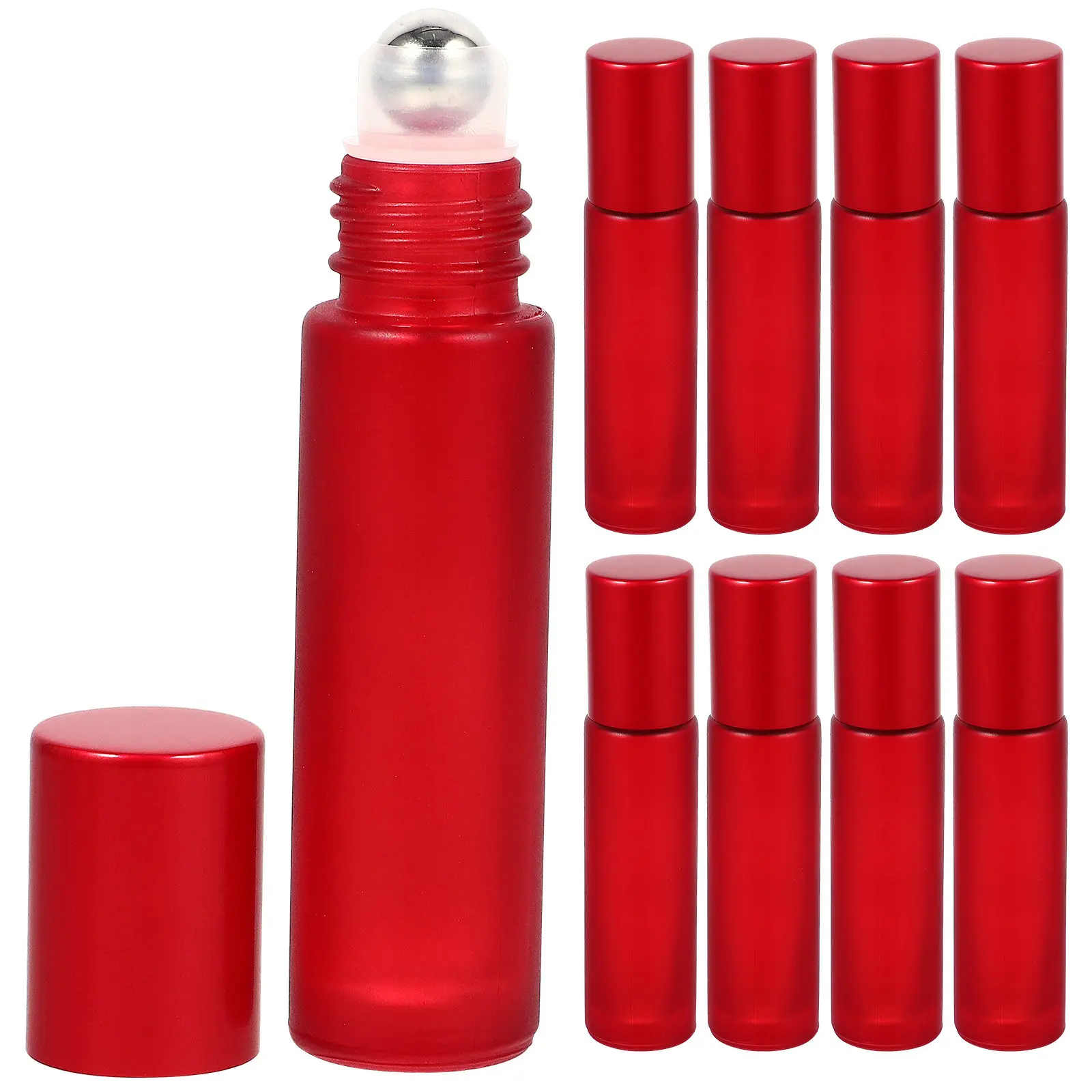 

Набор из 10 прочных стеклянных флаконов-роллеров по 10 мл для эфирных масел, дорожные контейнеры с роликовым аппликатором
