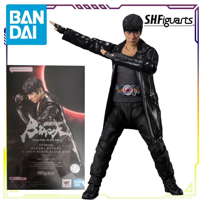Bandai Original S.H.Figuarts Kamen Rider Dark Sun Series Black Rx \Akizuki Nobuhiko Anime Action Figure Model Toys Gifts Fo Boys