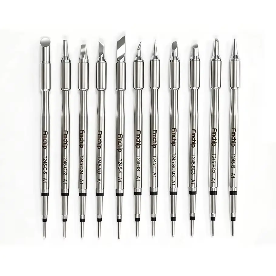 FMchip New T245 Custom Soldering Tips Replacement Tips Compatible With T90 HS02A Series Soldering Iron Multiple Types
